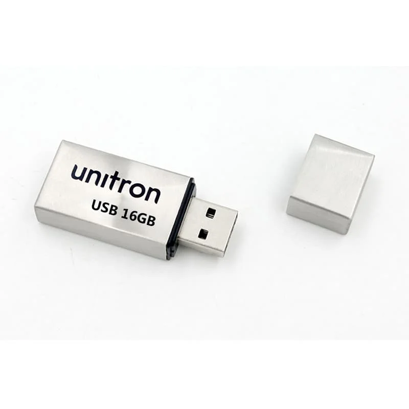 big square metal usb flash drive